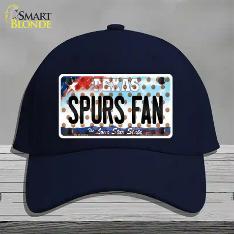 Spurs Fan Texas Novelty License Plate Hat Cotton / Navy