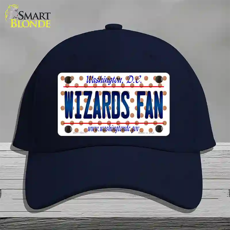 Wizards Fan Washington DC Novelty License Plate Hat Cotton / Navy