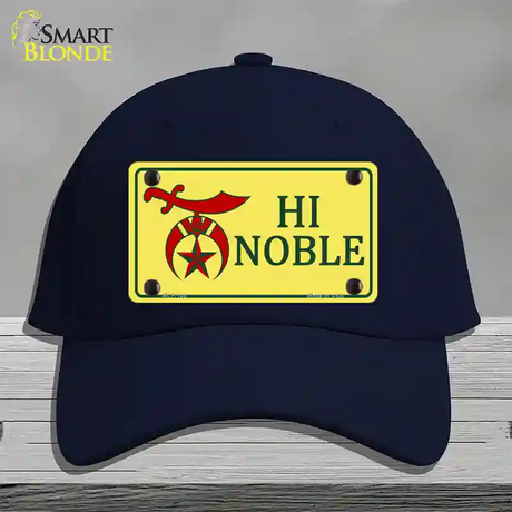 High Noble Novelty License Plate Hat Cotton / Navy