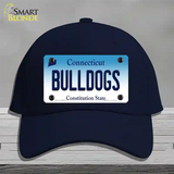 Bulldogs Connecticut Novelty License Plate Hat Cotton / Navy