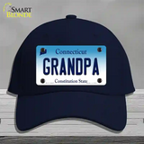 Grandpa Connecticut Novelty License Plate Hat Cotton / Navy