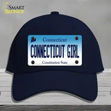 Connecticut Girl Connecticut Novelty License Plate Hat Cotton / Navy