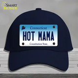 Hot Mama Connecticut Novelty License Plate Hat Cotton / Navy