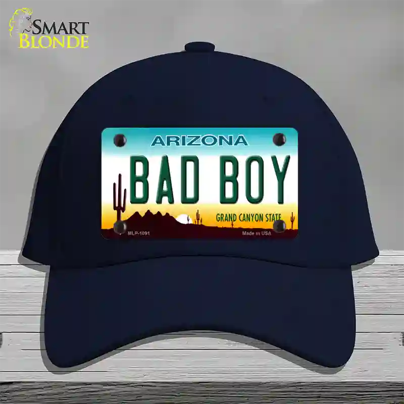 Arizona Bad Boy Novelty License Plate Hat Cotton / Navy