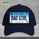 Bad Girl Connecticut Novelty License Plate Hat Cotton / Navy