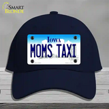 Moms Taxi Iowa Novelty License Plate Hat Cotton / Navy