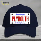 Plymouth Massachusetts Novelty License Plate Hat Cotton / Navy