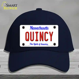 Quincy Massachusetts Novelty License Plate Hat Cotton / Navy