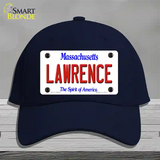 Lawrence Massachusetts Novelty License Plate Hat Cotton / Navy