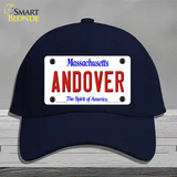 Andover Massachusetts Novelty License Plate Hat Cotton / Navy