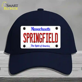 Springfield Massachusetts Novelty License Plate Hat Cotton / Navy