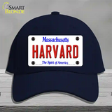 Harvard Massachusetts Novelty License Plate Hat Cotton / Navy