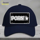 Porn Star Novelty License Plate Hat Cotton / Navy