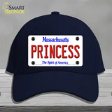 Princess Massachusetts Novelty License Plate Hat Cotton / Navy