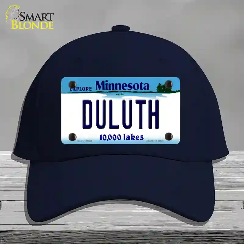 Duluth Minnesota State Novelty License Plate Hat Cotton / Navy