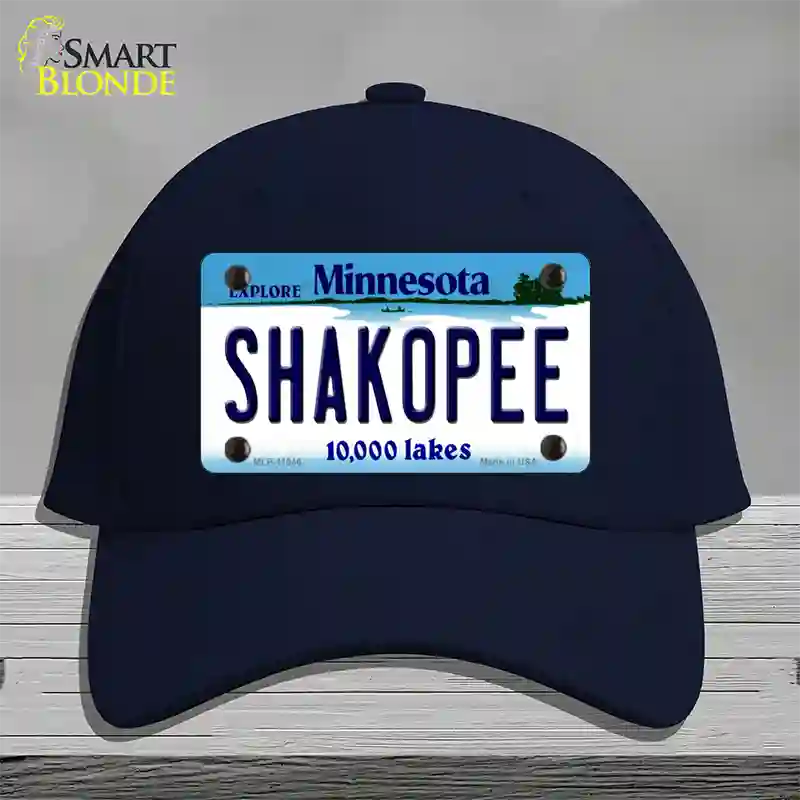 Shakopee Minnesota State Novelty License Plate Hat Cotton / Navy