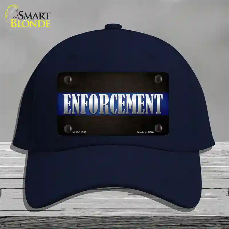 Enforcement Novelty License Plate Hat Cotton / Navy