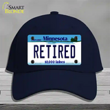 Retired Minnesota State Novelty License Plate Hat Cotton / Navy