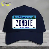 Zombie Minnesota State Novelty License Plate Hat Cotton / Navy