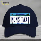 Moms Taxi Minnesota State Novelty License Plate Hat Cotton / Navy