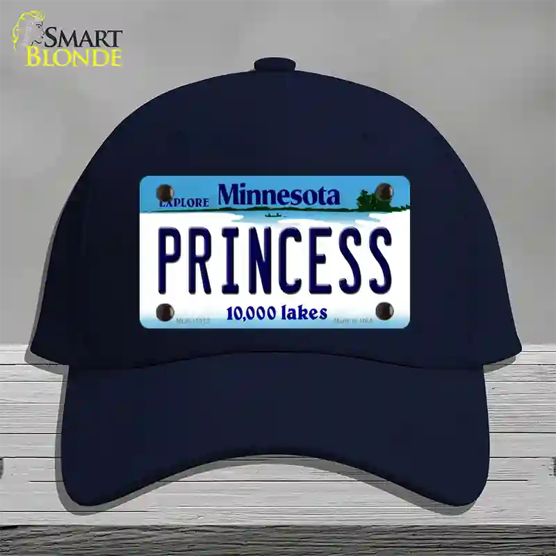 Princess Minnesota State Novelty License Plate Hat Cotton / Navy