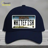 Whitefish Montana State Novelty License Plate Hat Cotton / Navy