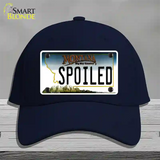 Spoiled Montana State Novelty License Plate Hat Cotton / Navy