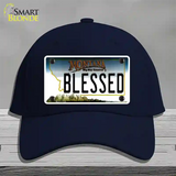 Blessed Montana State Novelty License Plate Hat Cotton / Navy