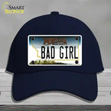 Bad Girl Montana State Novelty License Plate Hat Cotton / Navy