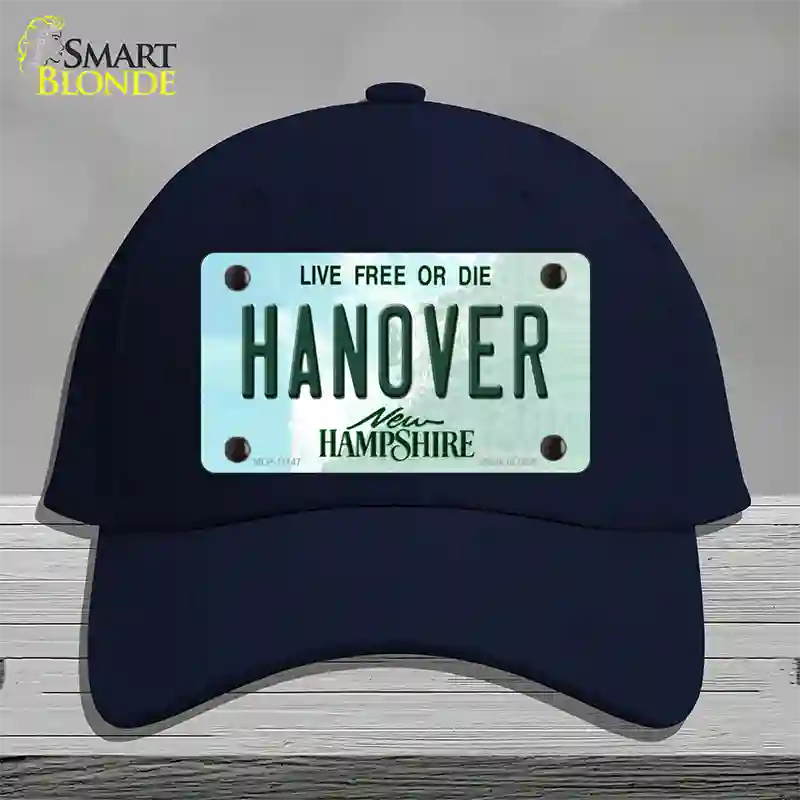 Hanover New Hampshire State Novelty License Plate Hat Cotton / Navy