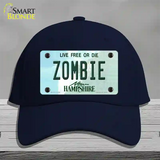 Zombie New Hampshire State Novelty License Plate Hat Cotton / Navy