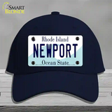 New Port Rhode Island State Novelty License Plate Hat Cotton / Navy