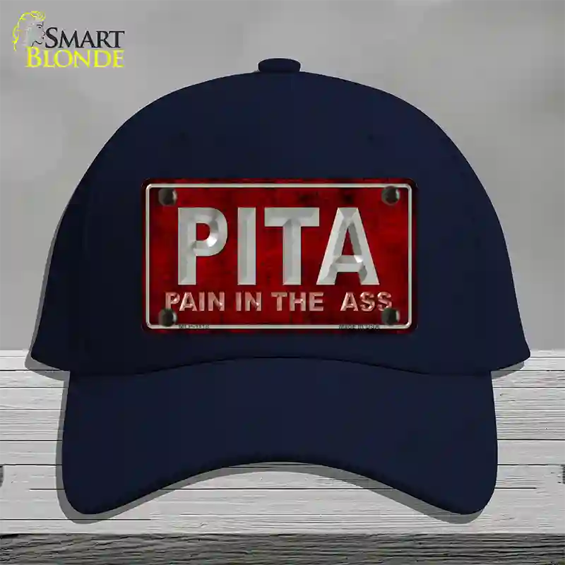 Pain In The Ass Novelty License Plate Hat Cotton / Navy