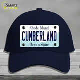 Cumberland Rhode Island State Novelty License Plate Hat Cotton / Navy