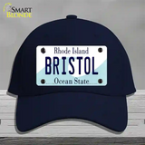 Bristol Rhode Island State Novelty License Plate Hat Cotton / Navy