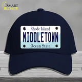 Middletown Rhode Island State Novelty License Plate Hat Cotton / Navy