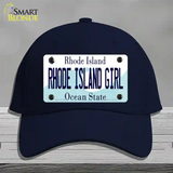 Rhode Island Girl Rhode Island State Novelty License Plate Hat Cotton / Navy