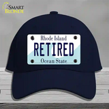 Retired Rhode Island State Novelty License Plate Hat Cotton / Navy