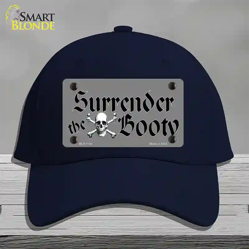 Surrender The Booty Novelty License Plate Hat Cotton / Navy