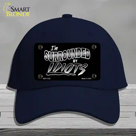 Im Surrounded By Idiots Novelty License Plate Hat Cotton / Navy