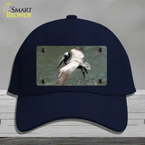 Pelican In Flight Novelty License Plate Hat Cotton / Navy