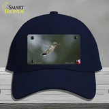 Hummingbird In Flight Novelty License Plate Hat Cotton / Navy