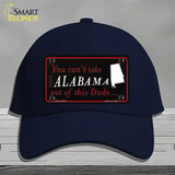 Alabama Dude Novelty License Plate Hat Cotton / Navy