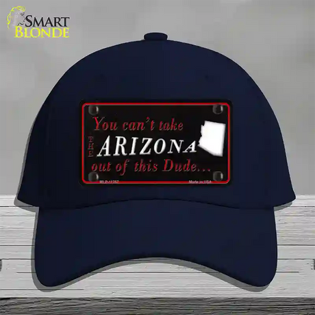 Arizona Dude Novelty License Plate Hat Cotton / Navy