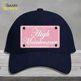 High Maintenance Novelty License Plate Hat Cotton / Navy