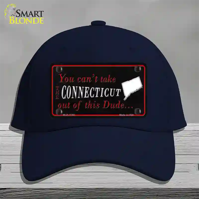 Connecticut Dude Novelty License Plate Hat Cotton / Navy