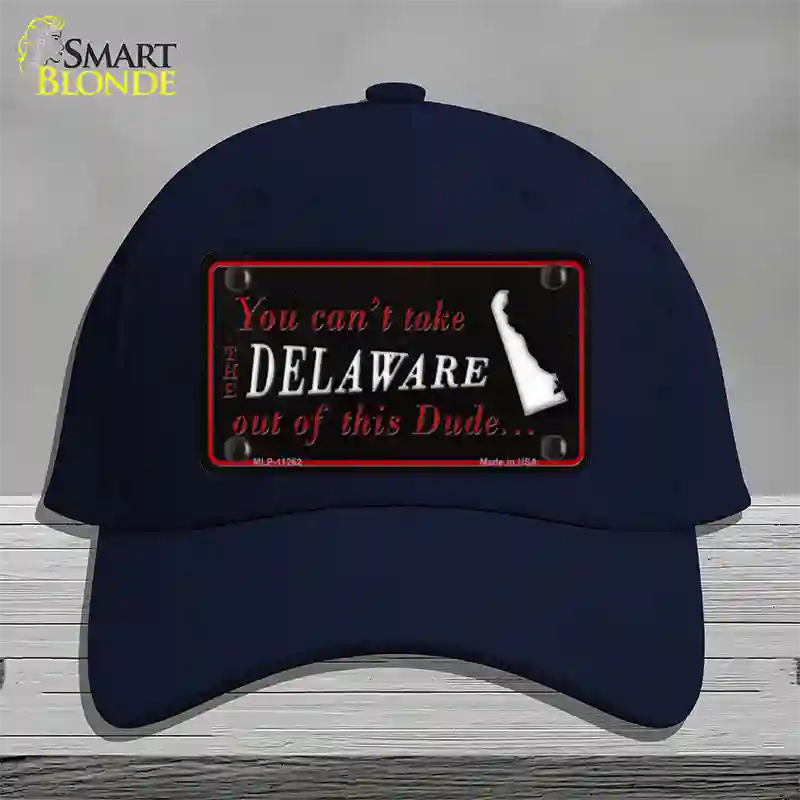 Delaware Dude Novelty License Plate Hat Cotton / Navy