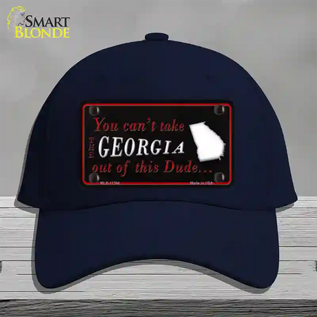 Georgia Dude Novelty License Plate Hat Cotton / Navy