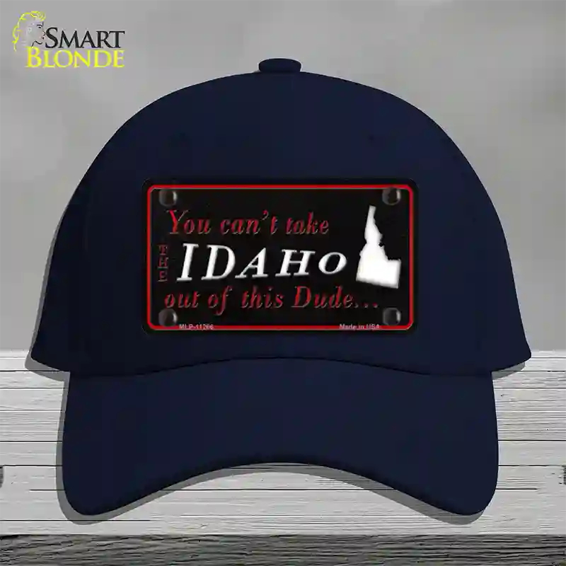 Idaho Dude Novelty License Plate Hat Cotton / Navy