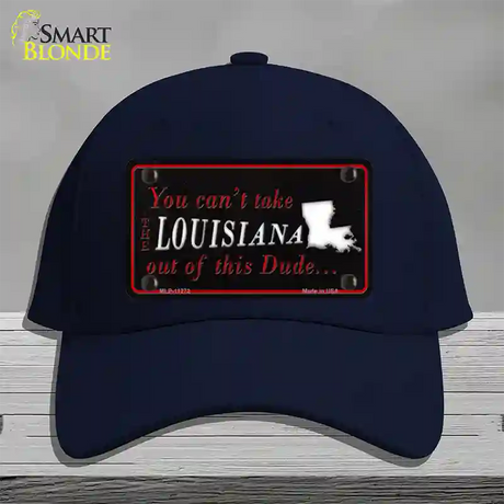 Louisiana Dude Novelty License Plate Hat Cotton / Navy